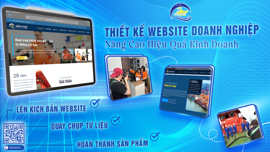 M.O. Creative x Hồng Phúc: Website Hàng Hải Chuyên Nghiệp